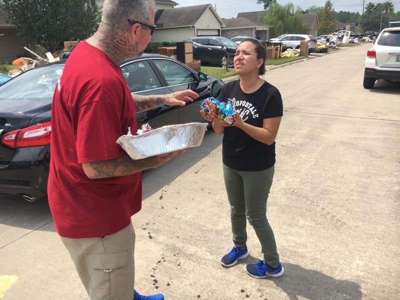 TDI graduate during Tyson humanitarian effort