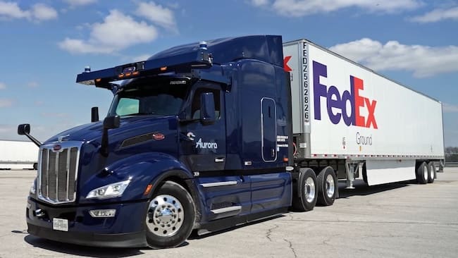 FedEx Truck Driving Jobs A FedEx Ground truck you could drive with one of the many FedEx truck driving jobs available